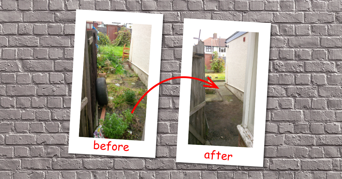 Back garden cleaning in Colindale (Barnet)