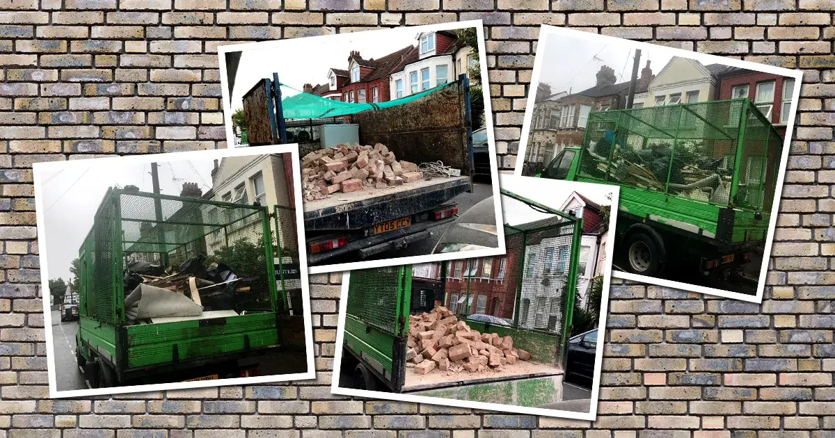 Bricks And Rubble Removal work by City Junk and Gardening